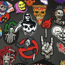 Parches bordados de estilo Rock Punk para ropa, insignias de chaqueta, pegatinas de costura, apliques de ropa, bricolaje
