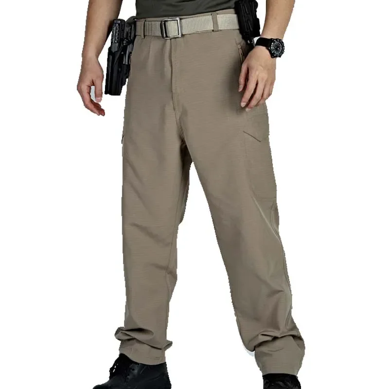 Pantalones ligeros de verano para hombre, pantalones tácticos Softair para pesca al aire libre, pantalones Cargo transpirables de secado rápido, pantalones informales para trabajo y senderismo - imagen 5