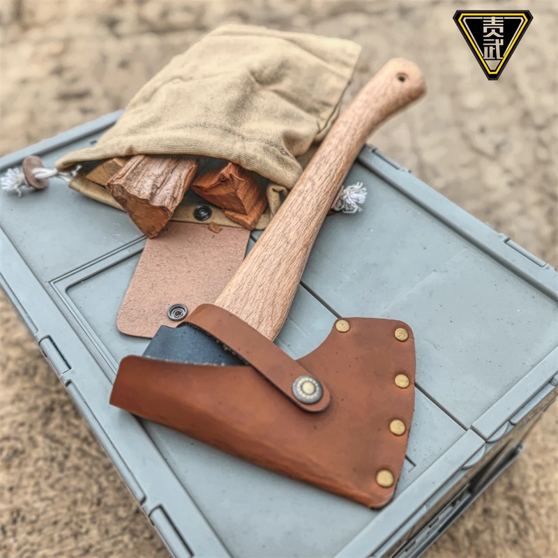 Equipo portátil para acampar al aire libre, cubierta universal para hacha, cubierta protectora ajustable para Nyman Axe Bushcraft Axe - imagen 4