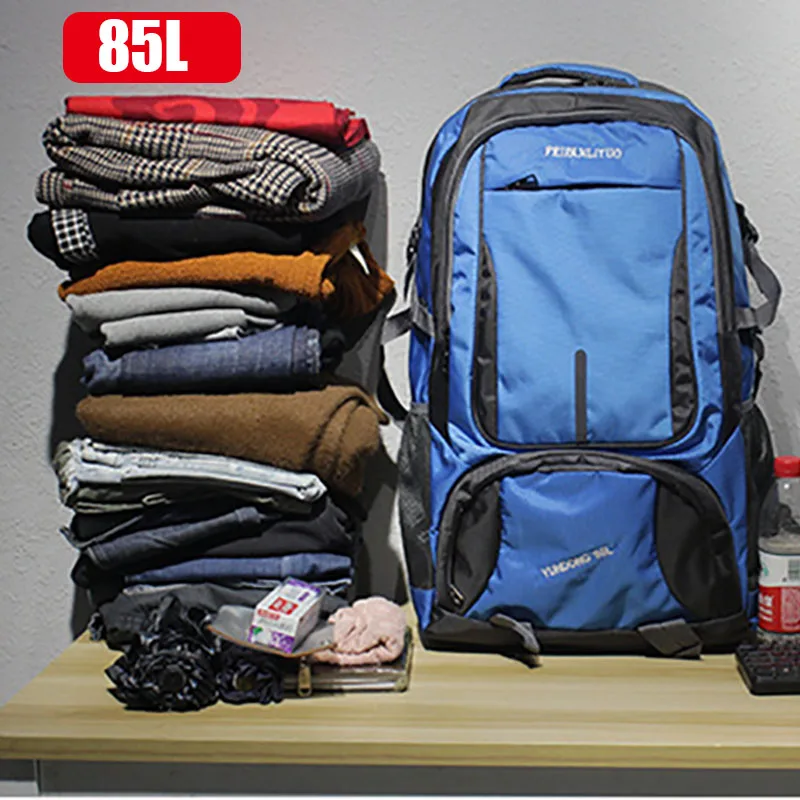 Mochila de viaje para hombre, Bolsa Escolar de nailon, para senderismo, Camping, equipaje de viaje, montañismo, 3 tamaños - imagen 3