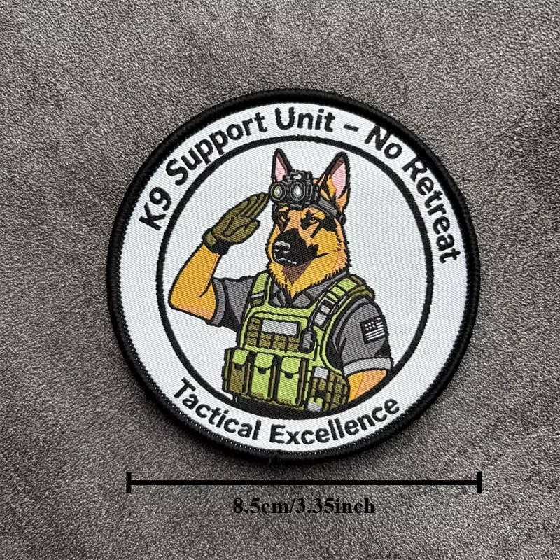 Parche táctico moral K9 con velcro gancho y bucle para perros - imagen 5