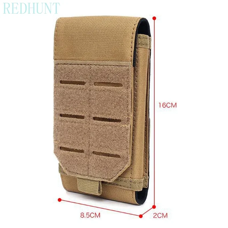 Bolsa táctica para teléfono láser, cinturón Molle, bolsa para teléfono de 5 pulgadas, paquete de accesorios universales, bolsa de caza Edc, equipo, bolsa para munición Mag - imagen 3