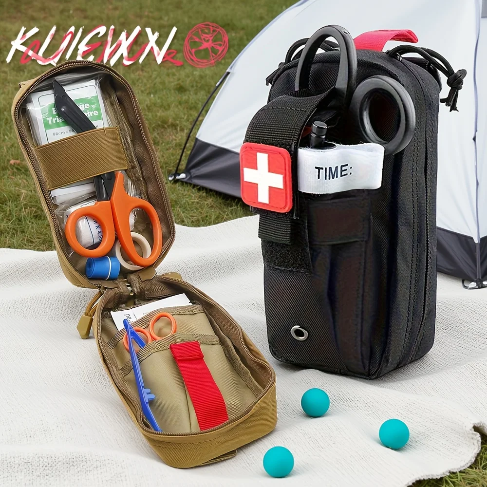 Botiquín de primeros auxilios táctico, torniquete de rescate médico, bolsa Molle, equipo de supervivencia para acampar, senderismo, preparación de emergencias - imagen 4