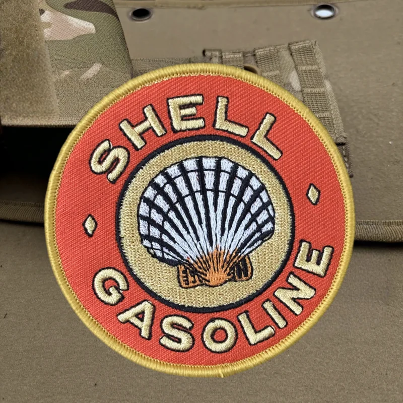 Parche bordado 3D de concha, chaleco táctico, sombreros con gancho y bucle, insignia de moral, mochila, pegatinas decorativas, parches para brazalete para ropa - imagen 4