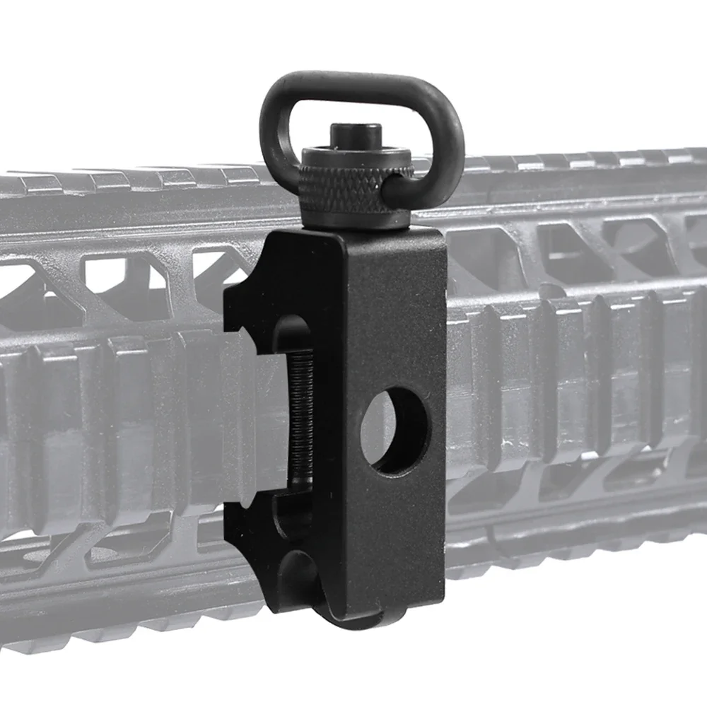 Adaptador de montaje giratorio de eslinga de separación rápida, correa para Rifle QD de 1,25 pulgadas, accesorio de anillo de eslinga, riel Picatinny de 20mm, accesorios para pistola de caza - imagen 5