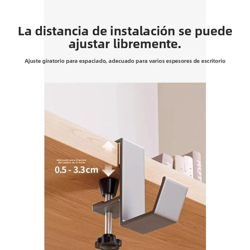 Gancho lateral mochila, soporte universal pared
