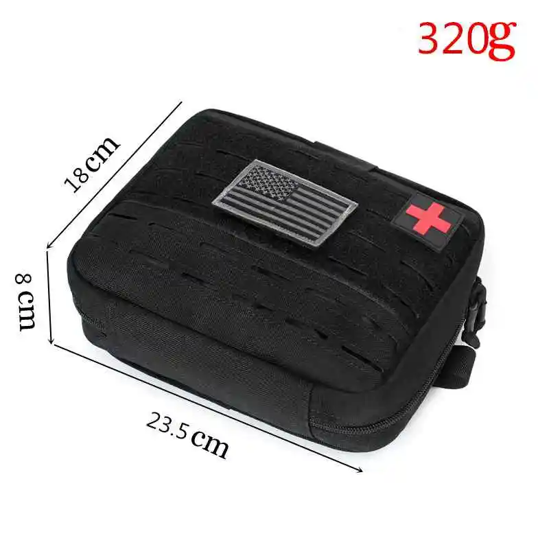 Bolsa médica táctica Molle de tamaño mejorado, bolsa de primeros auxilios, bolsa IFAK de gran capacidad, bolsa Molle EMT, bolsa de accesorios de caza - imagen 3