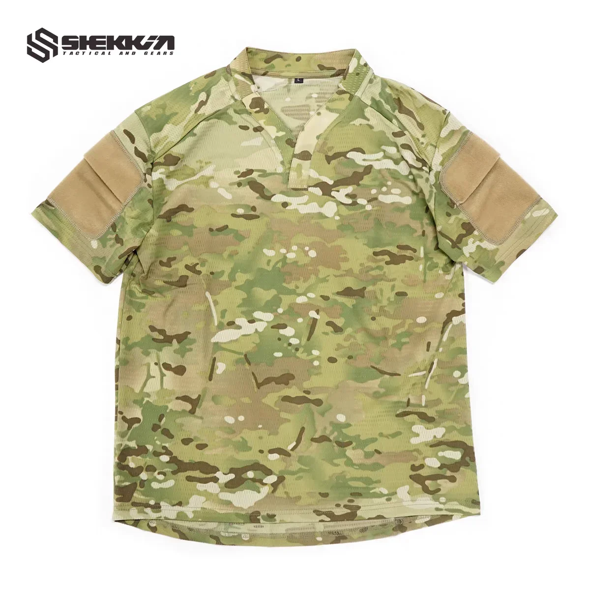 Shekkingears camiseta de Rugby estilo Velocity, camisa táctica de secado rápido, manga corta, camisa militar de caza - imagen 4
