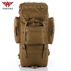YAKEDA Mochila de viaje para acampar de 65L, bolsa de senderismo para hombre, mochila de escalada de gran capacidad, bolsa para deportes al aire libre de 65L