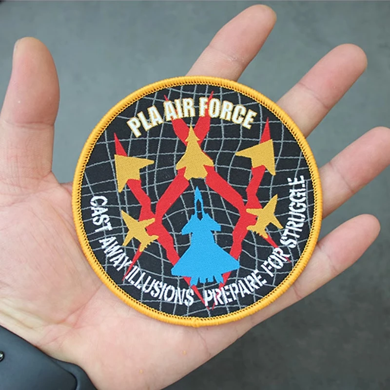 Parche bordado J20S Loyal Wingman J16 Fighter YY-20 ZHURIHE CHINA NAVY J35 Tankers de aire para decoración de ropa y mochila - imagen 5