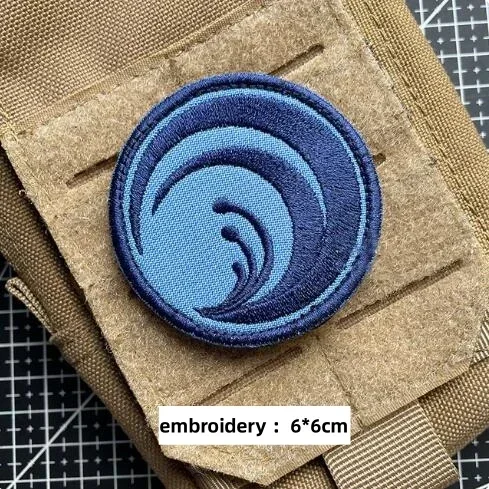 Lycoris parche bordado de gancho y bucle alrededor de Lycoris DA Coffee House brazalete, mil paquetes de insignias largas de moral de Nai - imagen 3