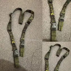Cinturón táctico MOLLE multifuncional doble punto con correa arma