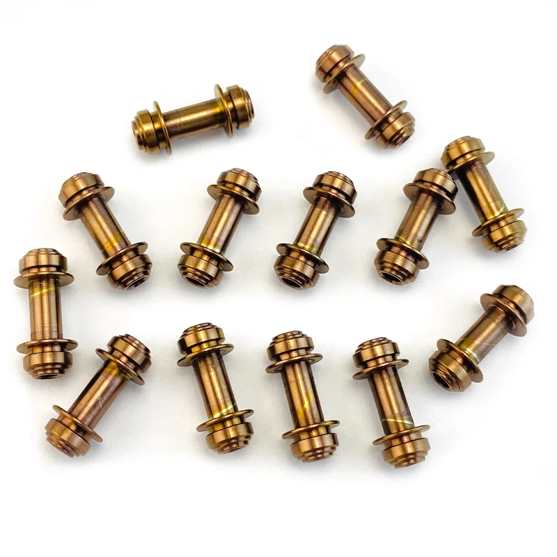 Material de aleación de titanio, cuchillo plegable, eje de repuesto, barra de bloqueo, remache de tornillo para cuchillos Griptilian 551 273 Mini Adamas 710 - imagen 5