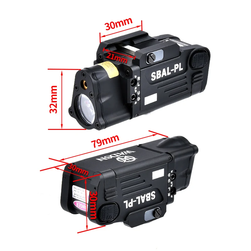 Linterna de SBAL-PL, luz LED de metal, SBAL, M300, M600, X300, XC2 - imagen 2