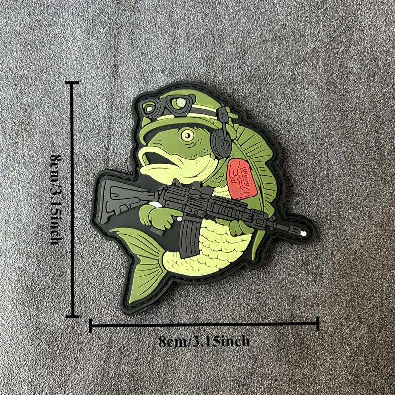 Parche táctico de PVC 3D para ropa, insignia de moral, gancho, parches militares, pegatinas para mochila - imagen 3