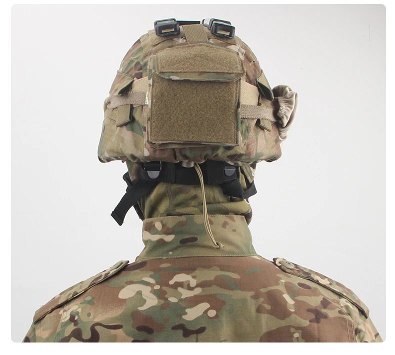 Casco táctico MICH 2000 cubierta de casco bolsa de batería de camuflaje casco sombrero de tela - imagen 3