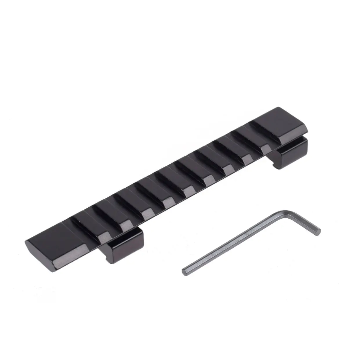 Cola de milano táctica, soporte para mira telescópica para Rifle de 11mm a 20mm, adaptador de riel Picatinny, soportes para linterna con mira láser - imagen 5