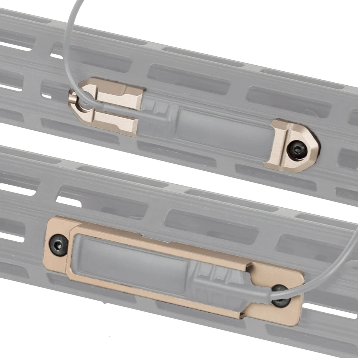 Armas explorador luz linterna almohadilla de presión interruptor Mlok Keymod montaje en riel SF M600 M300 accesorios Airsoft riel Picatinny - imagen 2