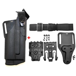 G17/G19: Soporte de pistola táctica con funda para linterna QLS 19-22
