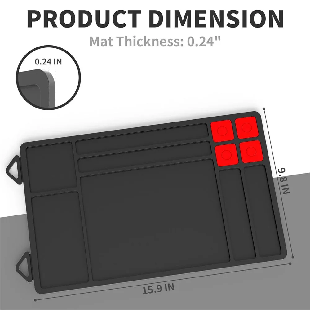 Estera de limpieza táctica para Rifle, estera de mantenimiento de pistola, alfombrilla de goma gruesa antideslizante para limpieza de pistola, almohadilla para todas las pistolas - imagen 5