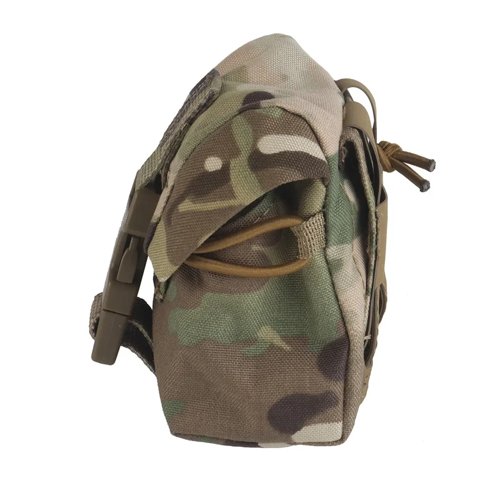 Bolsa táctica Frag con hebilla de liberación rápida, multifunción, para caza al aire libre, tiro, Airsoft, juego de guerra, almacenamiento de herramientas, bolsa para cinturón MOLLE - imagen 3