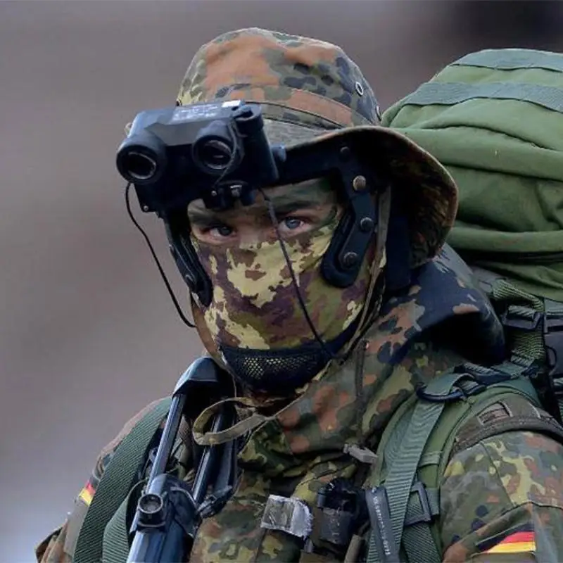 Versión militar alemana selva pública manchado camuflaje Flecktarn sombrero con NSN sombrero de pescador al aire libre sombreado para el sol sombrero de borde redondo - imagen 3