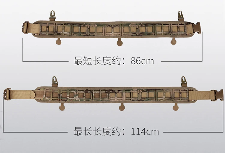 Cubierta de cintura táctica Molle, cinturón de peso para exteriores equipado con cinturón de campo Camo Cs - imagen 5