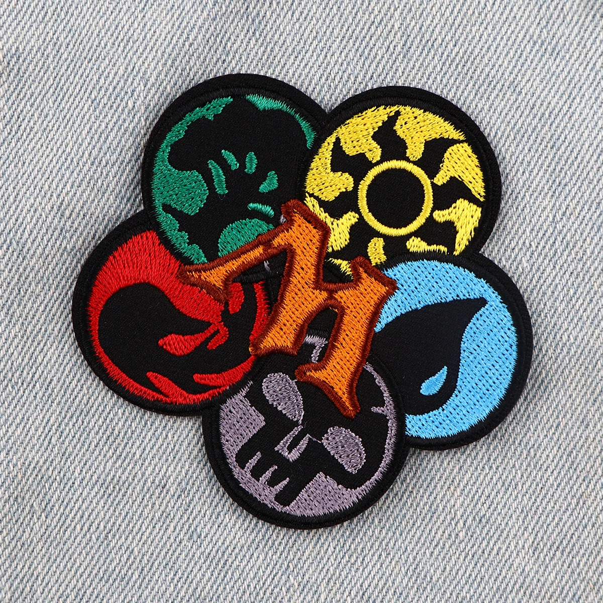 Juego de cartas de fiesta, parche para planchar, parche para ropa, parche bordado fresco, accesorios de ropa, pegatinas de costura - imagen 3