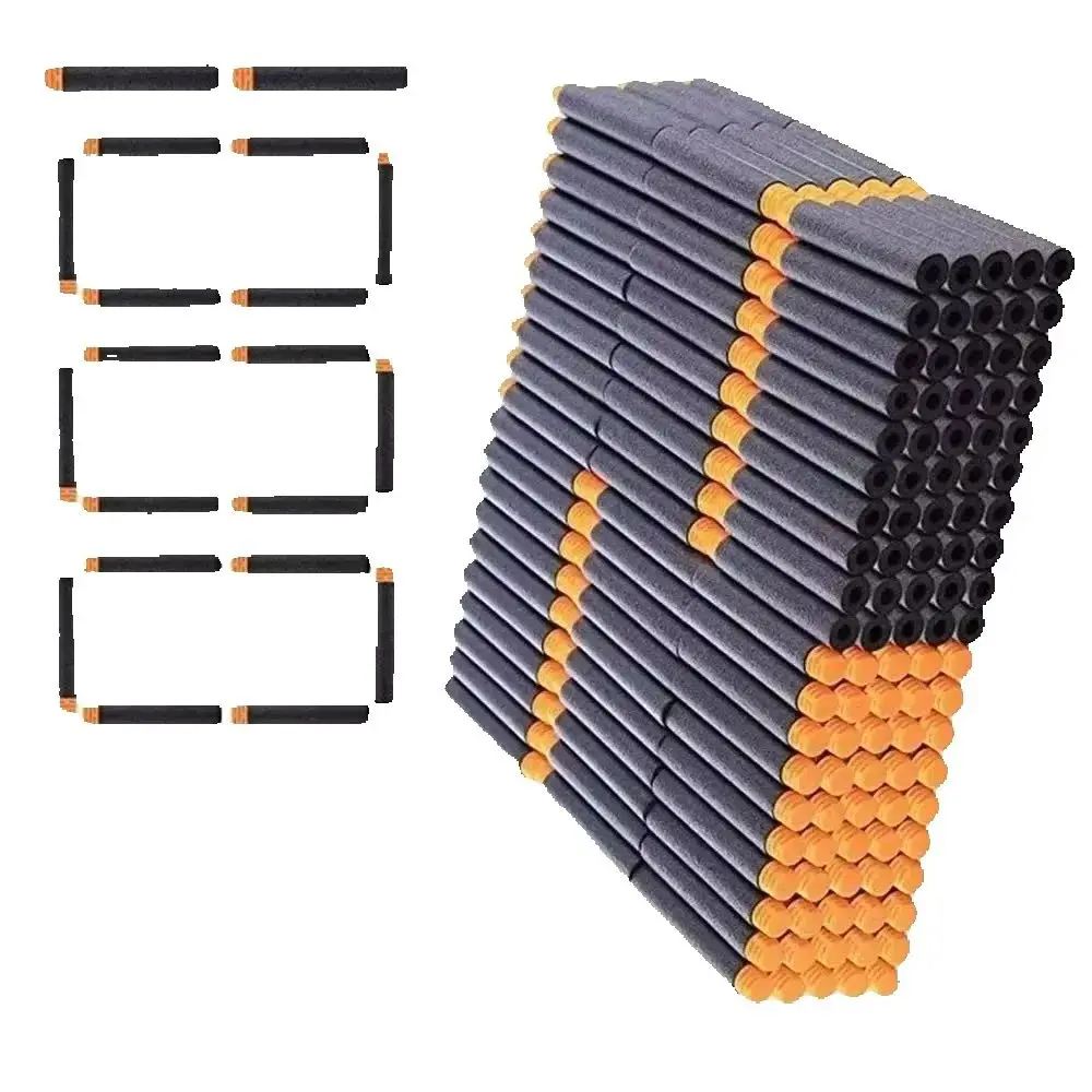 SOTNew balas de pistola de juguete EVA suave negra 7,2 cm * 1,3 cm dardos de repuesto para juguetes serie de armas Blasters regalo de Navidad para niños (nueva llegada) - imagen 2