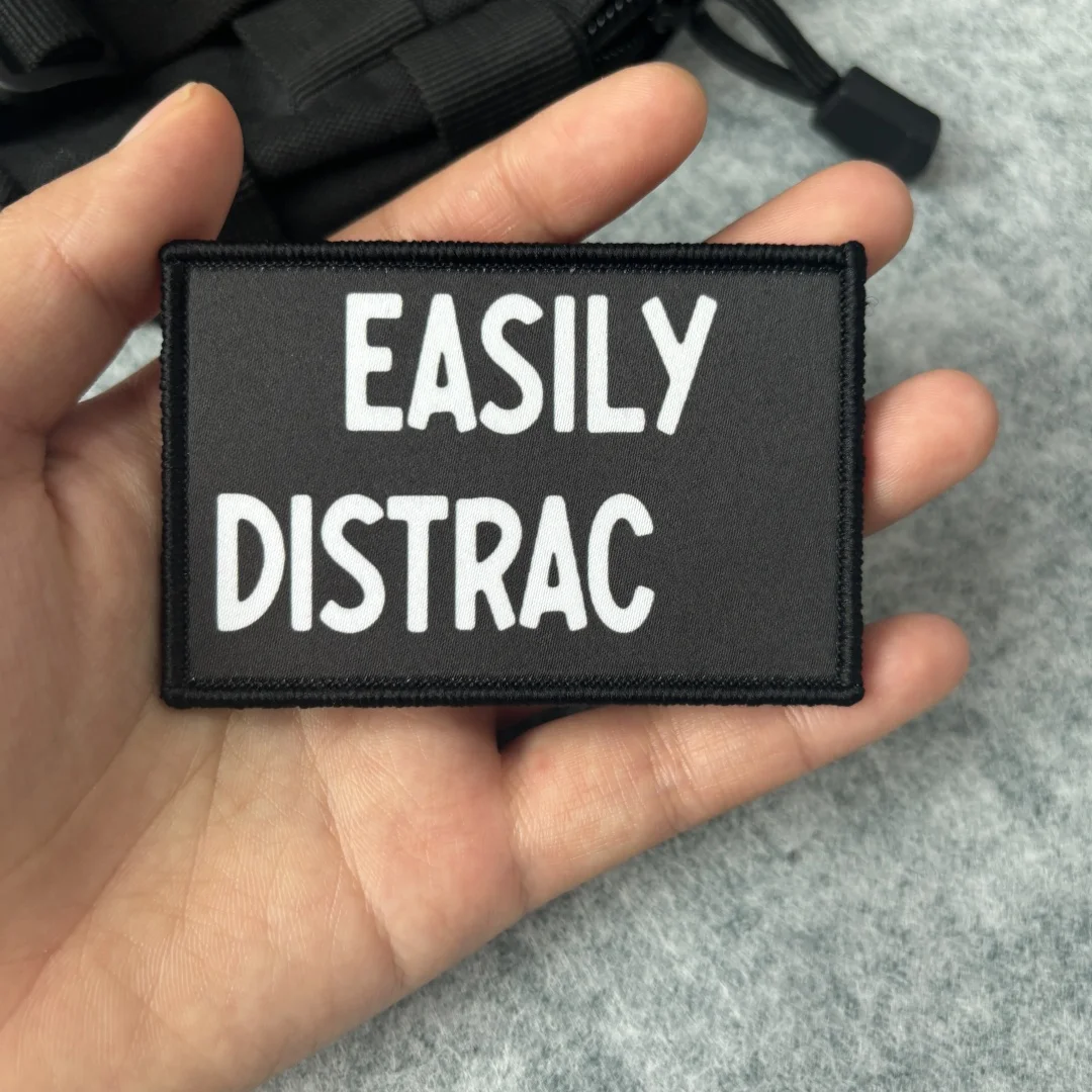 Parche táctico fácilmente distraído para hacer lista, su mamá, parche de gancho y bucle estampado para mochila, insignia de moral militar, pegatinas de sombrero del ejército - imagen 2