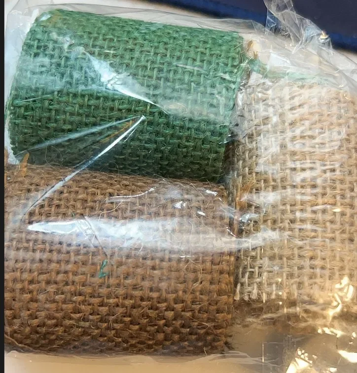 Tiras de lino camuflaje para camuflaje de campo en cascos de paracaidista.