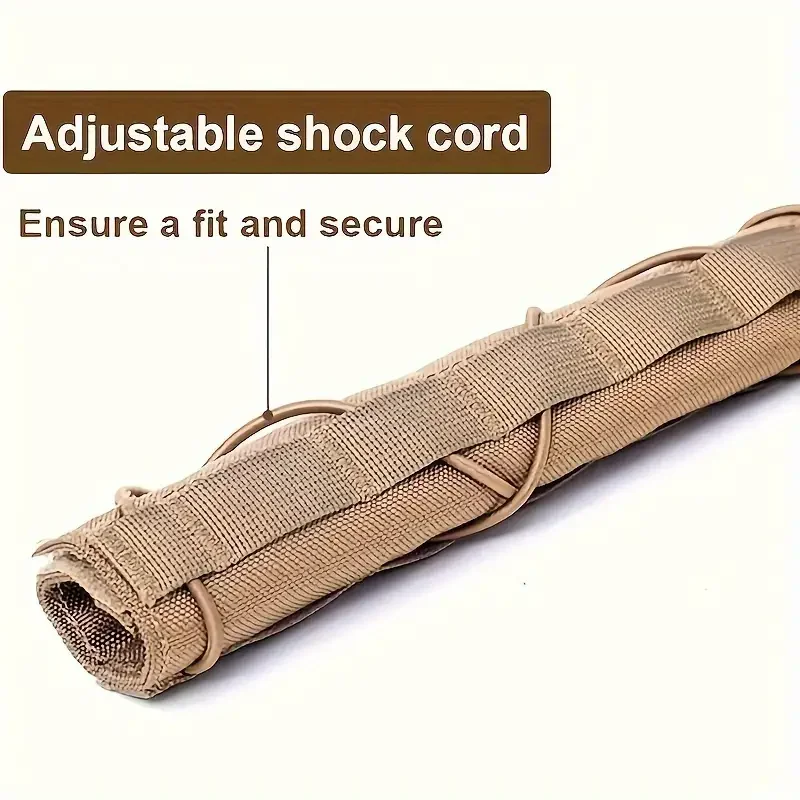 Cubierta táctica para supresor de Airsoft, funda protectora de barril Airsoft, accesorios para Rifle para caza y tiro, 22/14cm - imagen 5