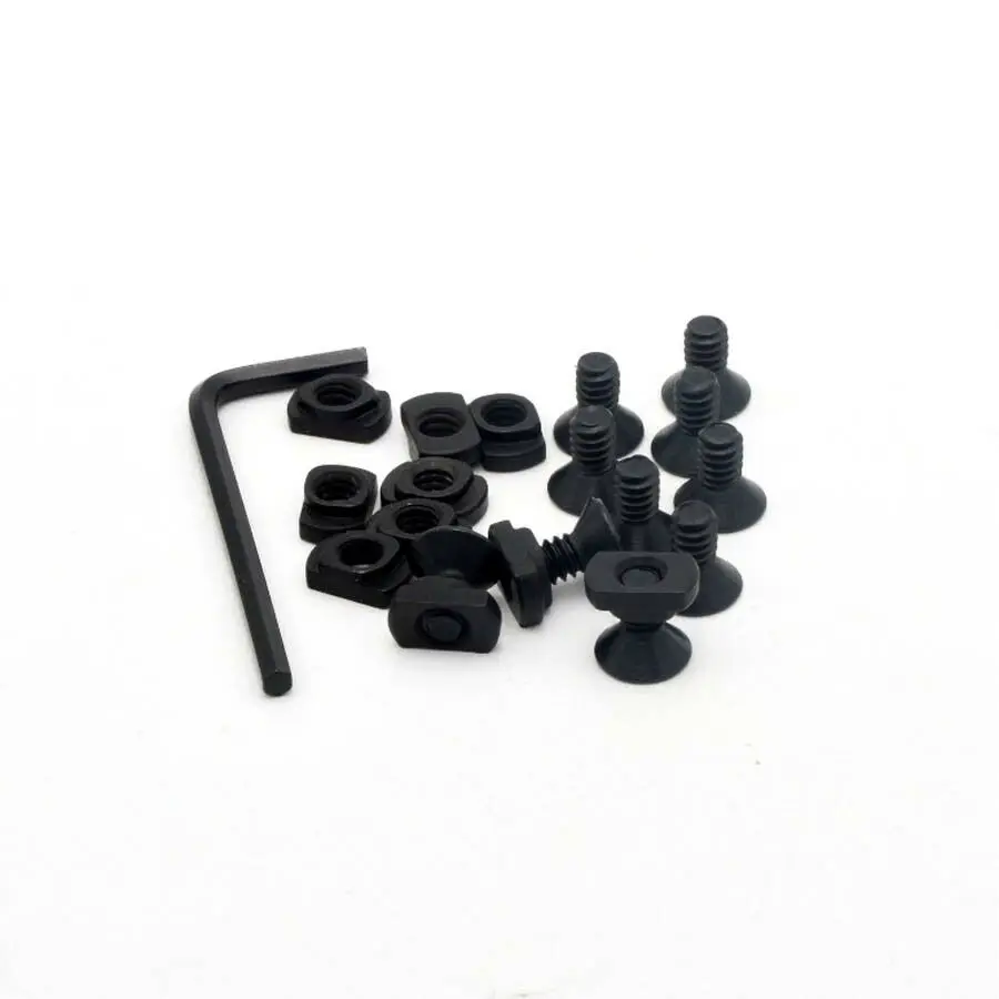 Juego de repuesto de tuerca y tornillo M-Lok V para secciones de riel de accesorios tácticos