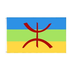 Bandera Amazigh bereber Norte de África en tela