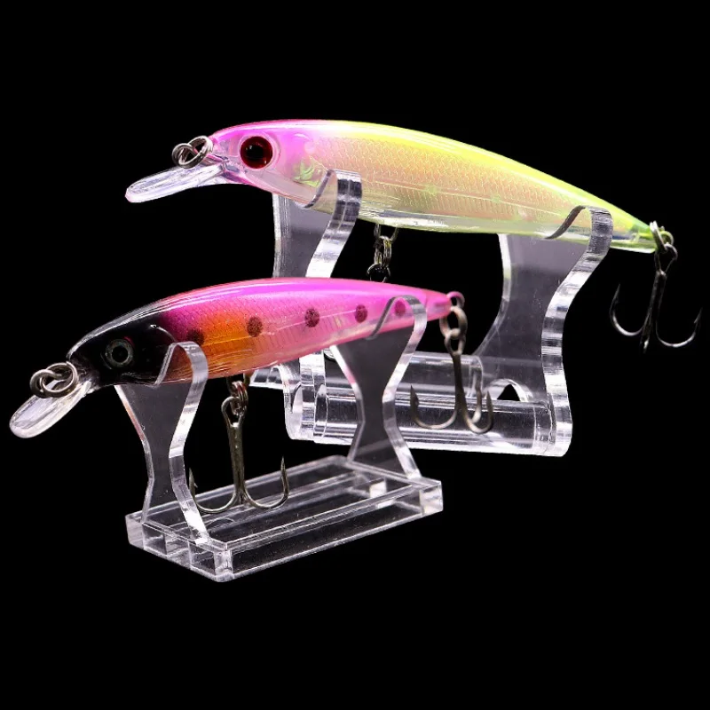 Señuelo de pesca con soporte de exhibición para tienda, cebo acrílico Jerkbait, Wobblers de natación profunda, Crankbait, estante de exhibición, Accoseries - imagen 2