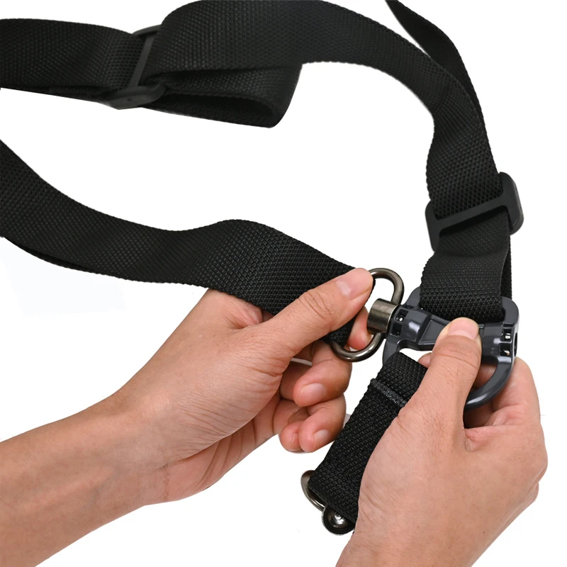 Eslinga ajustable para Rifle MS4, correa de Metal QD, nailon táctico giratorio, arma de 2 puntos, liberación multimisión, acceso de caza Airsoft - imagen 5
