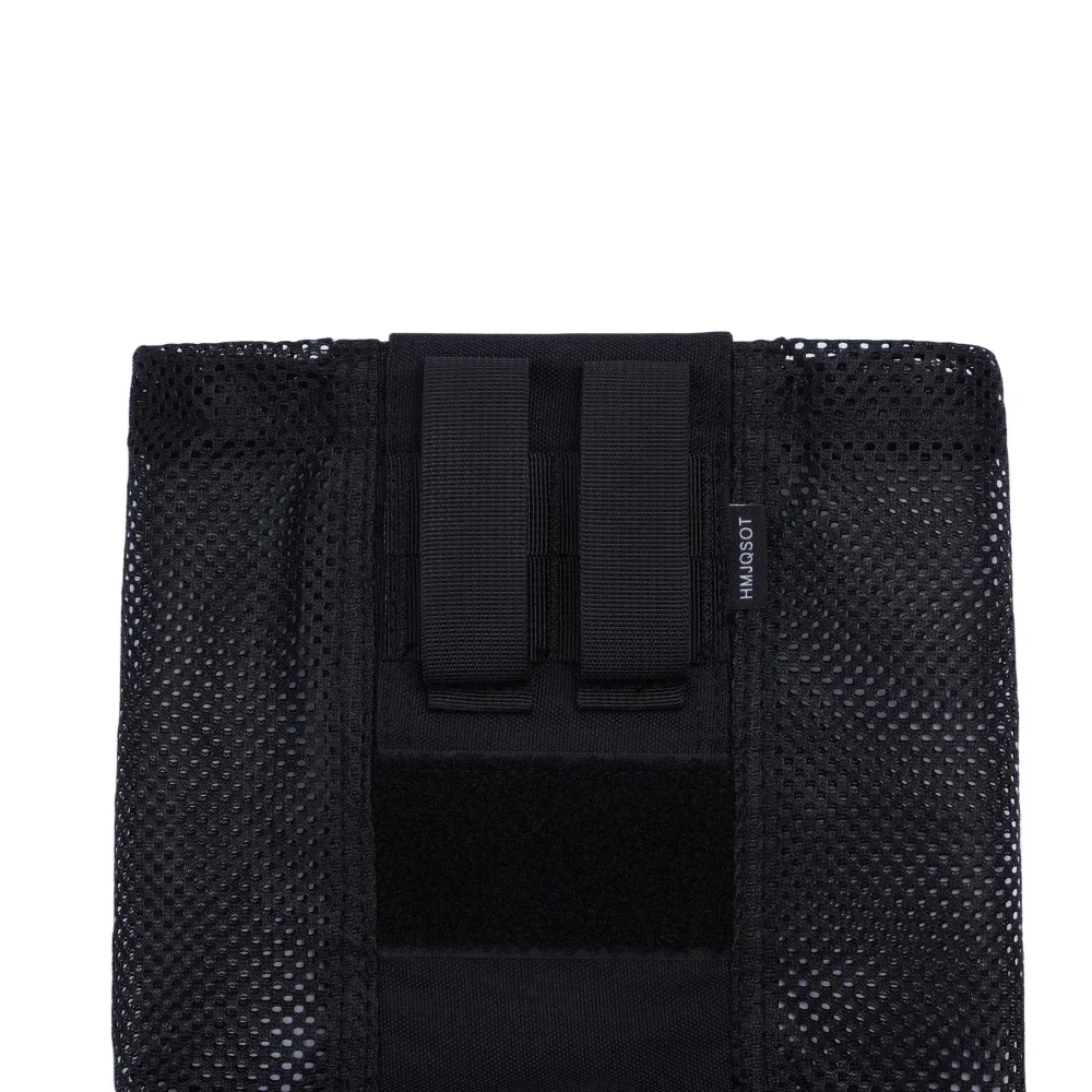 Bolsa táctica MOLLE de malla para volcado, bolsa con cordón para montaje en cinturón, plegable, Flexible, duradera, con gancho y bucle, desplegable - imagen 5