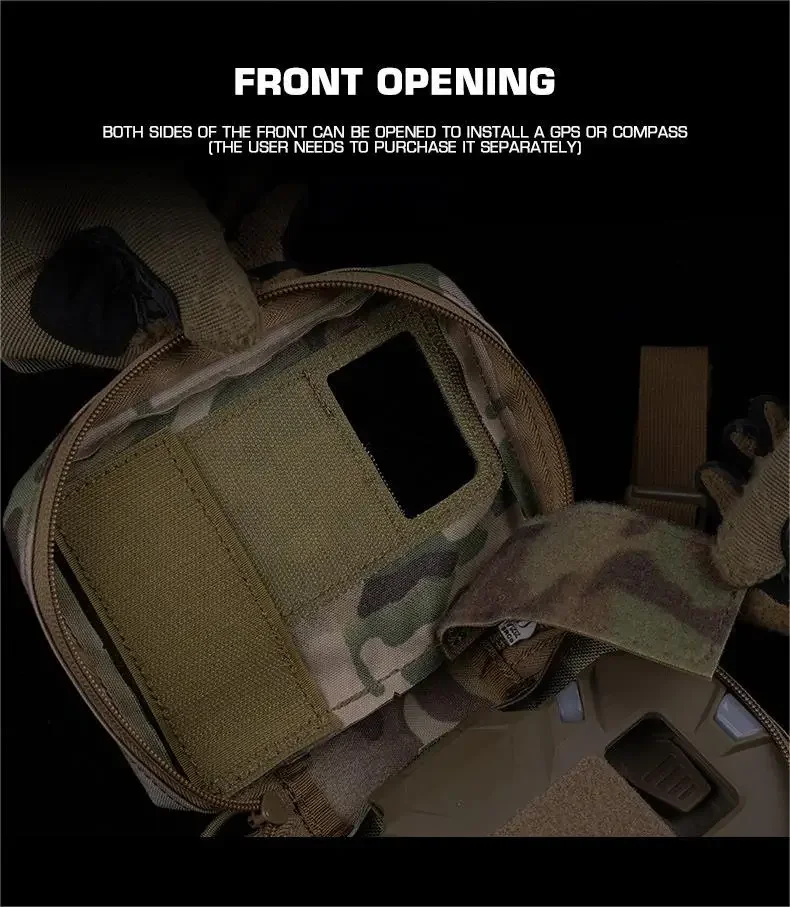 Bolsa Molle de tablero de navegación plegable para un almacenamiento y transporte conveniente durante actividades al aire libre y aventuras de viaje - imagen 4