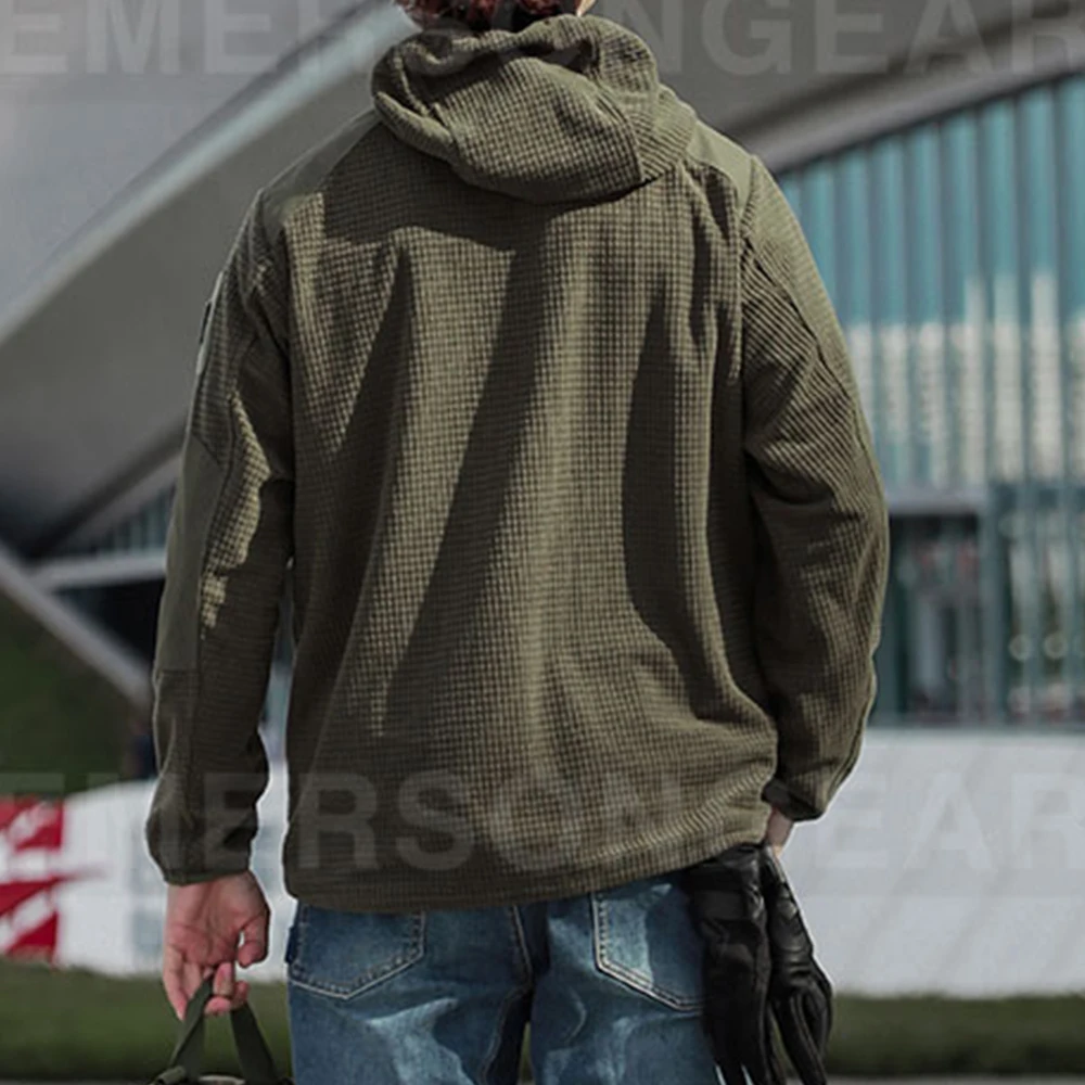 Emersongear etiqueta azul Mastiff sudaderas con capucha tácticas suéter chaqueta cálida abrigo de corte ergonómico deportes al aire libre Camping senderismo caza - imagen 5