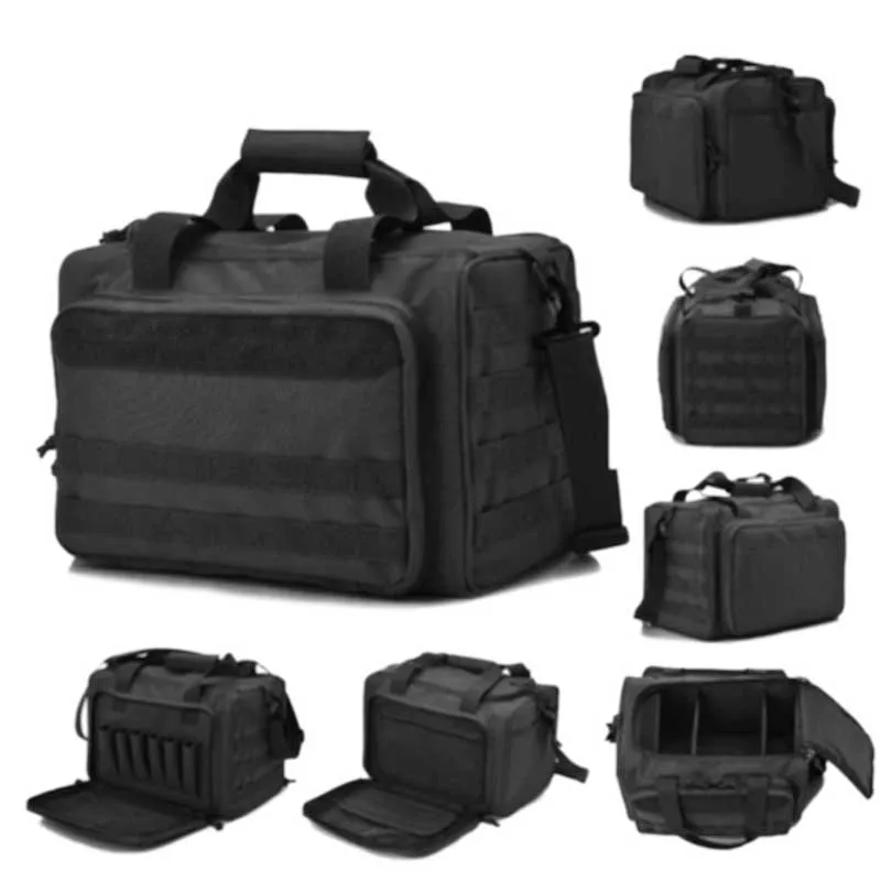 Bolso de hombro multifuncional para almacenamiento al aire libre, bolsa táctica Molle para pistola, bolsa impermeable para accesorios Oxford - imagen 2