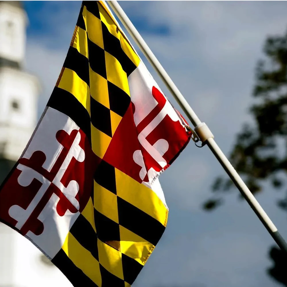 Bandera de Maryland del Estado de EE. UU. 90x150 CM para decoración