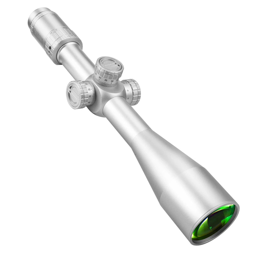 WestHunter-mira telescópica para rifle de caza, visor óptico de tiro, de color plateado, HD-N FFP 6-24X50, primer plano Focal, paralaje lateral - imagen 4