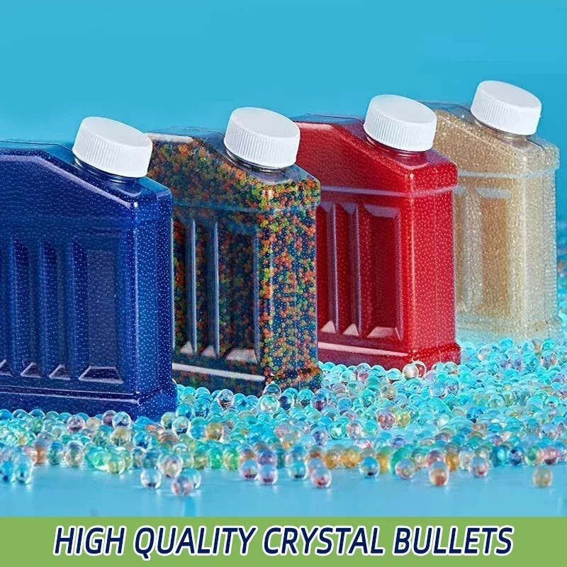 Bolas de cristal coloridas, botella cuadrada pequeña, bala de cristal, cuentas absorbentes de 7-8MM, cuentas de burbujas de carga - imagen 2