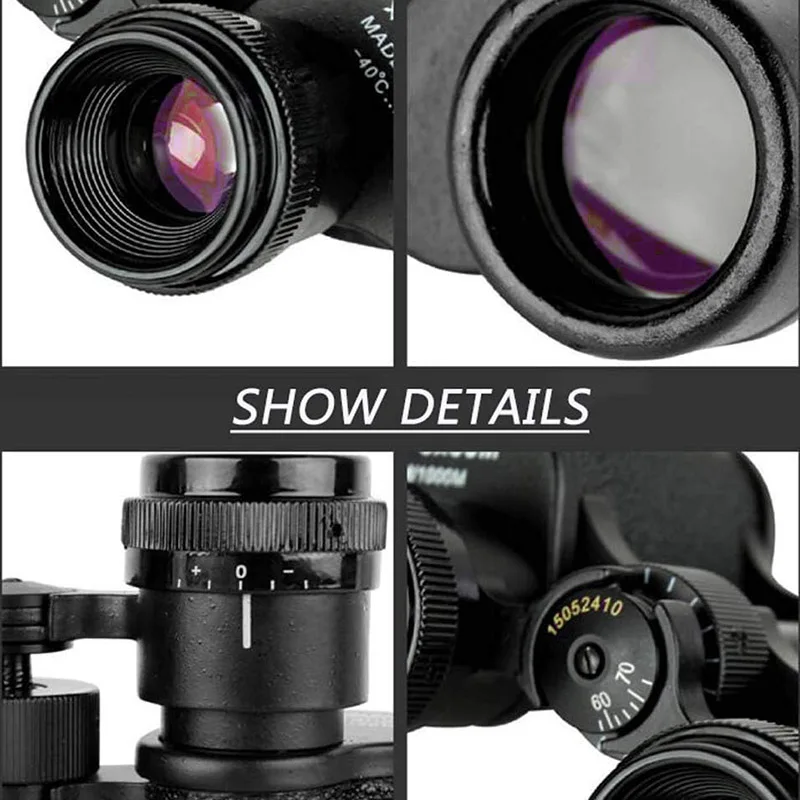 Binoculares Baigish 8X30 HD, telescopio de vidrio recubierto de Ultra alta definición, compacto, resistente al agua, para observación de aves, caza, vida silvestre - imagen 5