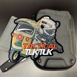 Parche táctico Tuktuk PVC con gancho – Moral para mochila o chaqueta