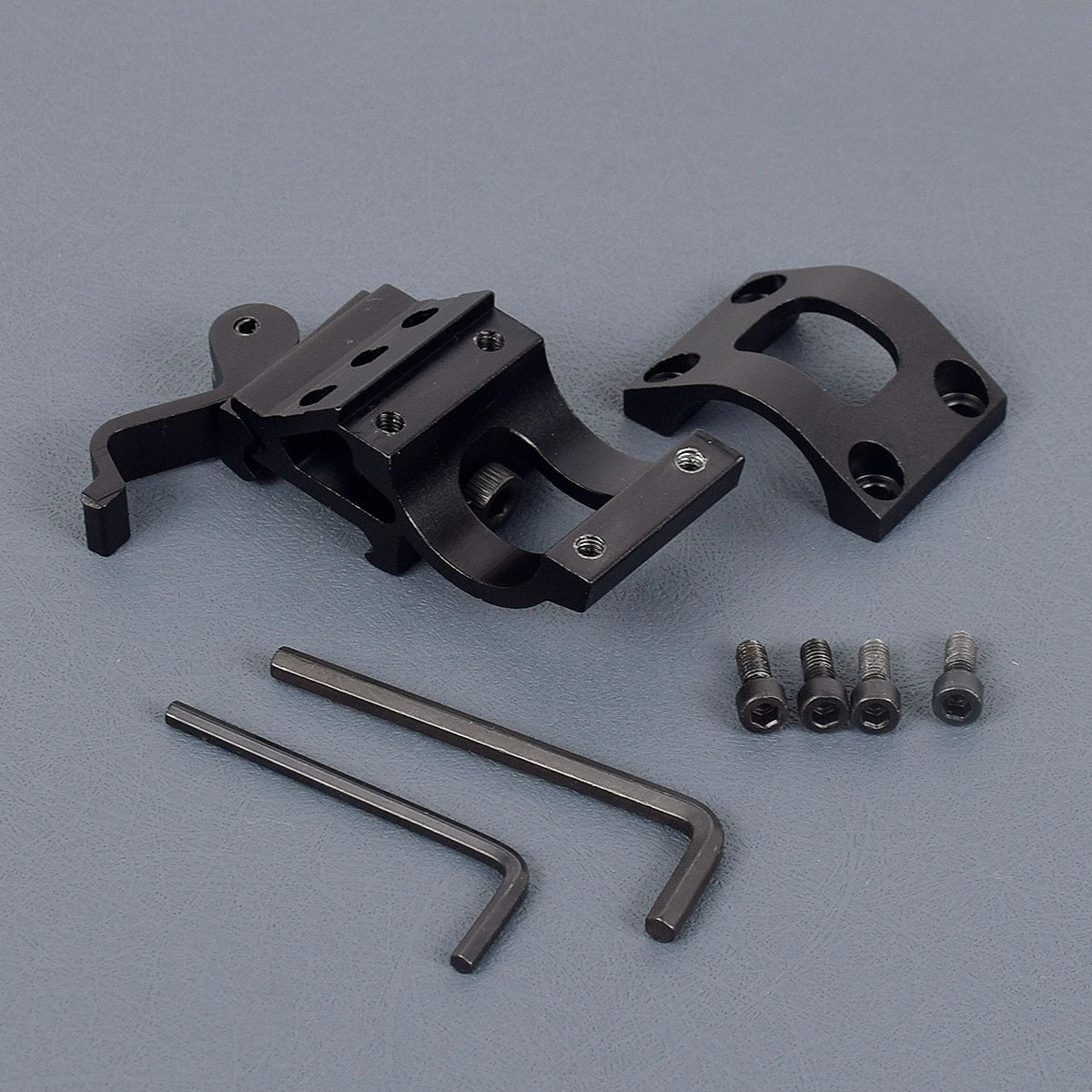 45 °   Soporte de alcance para linterna de grado, Base de liberación rápida QD para tubos de 25,4/30mm, riel Picatinny de 20mm, accesorios para pistola de caza - imagen 4