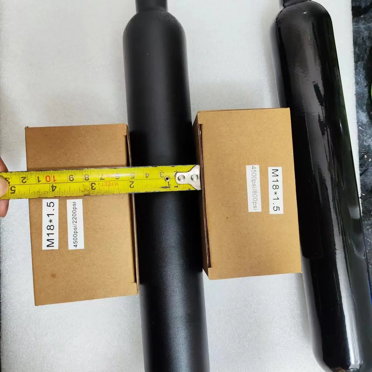Botella de buceo aluminio 0,38 L rosca M18*1,5 20MPa