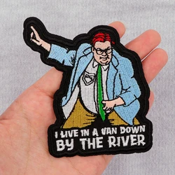 Parches de estrella de comedia para ropa, parches con citas divertidas, apliques, insignias para planchar, pegatinas para ropa, costura artesanal, rayas bordadas