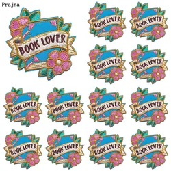 Parche bordado termoadhesivo letras flores infantiles –coser o planchar