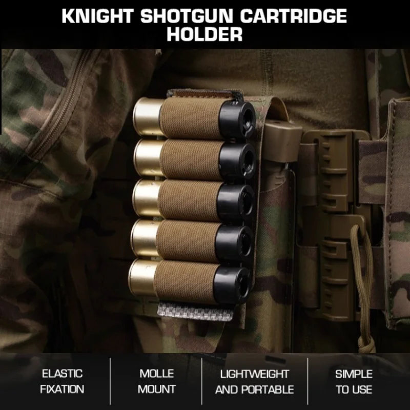 Panel MOLLE de carcasa de escopeta |   Porta municiones extraíble |   Adaptador de gancho y bucle - imagen 2